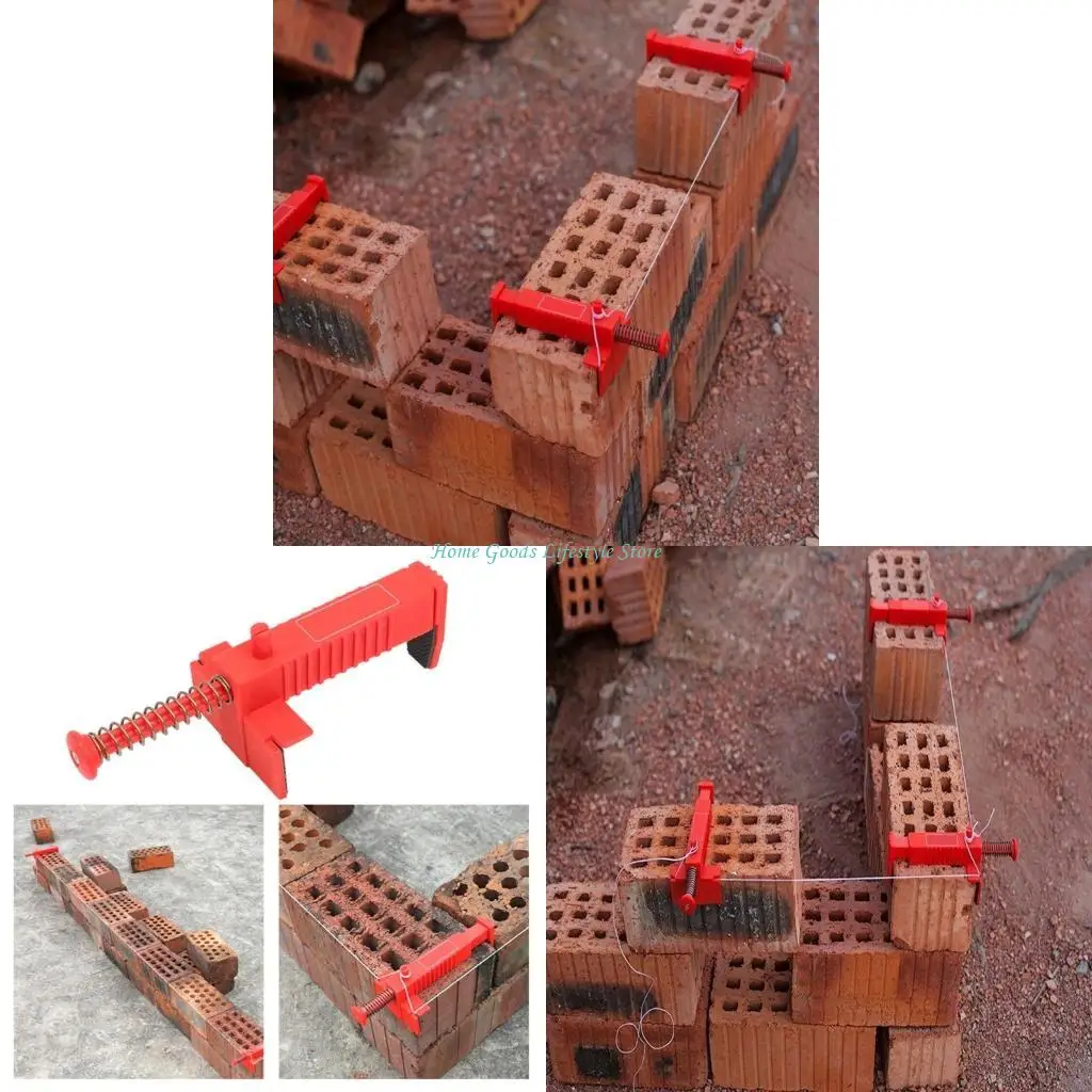 

E74E 2PCS Brick Liner Runner Fixers Fixers кирпичные линии зажимы съемки зажимы