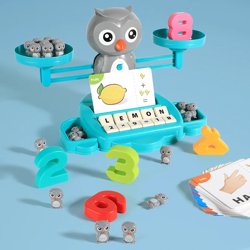 Poussin/hibou Balance Cool jouet mathématique pour enfants apprentissage éducatif Lion Balance échelle jouets apprentissage jeu de mathématiques jouet pour garçons filles