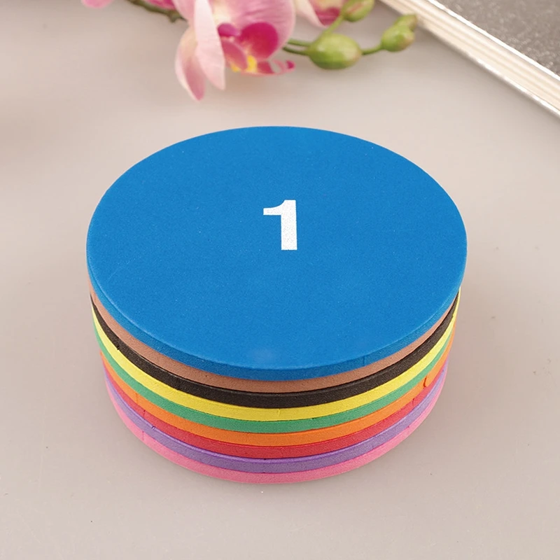51Pcs EVA Round Shaped Fractions Instrument Montessori Math Educational Toys Math Teaching Gifts Student Learning Tool