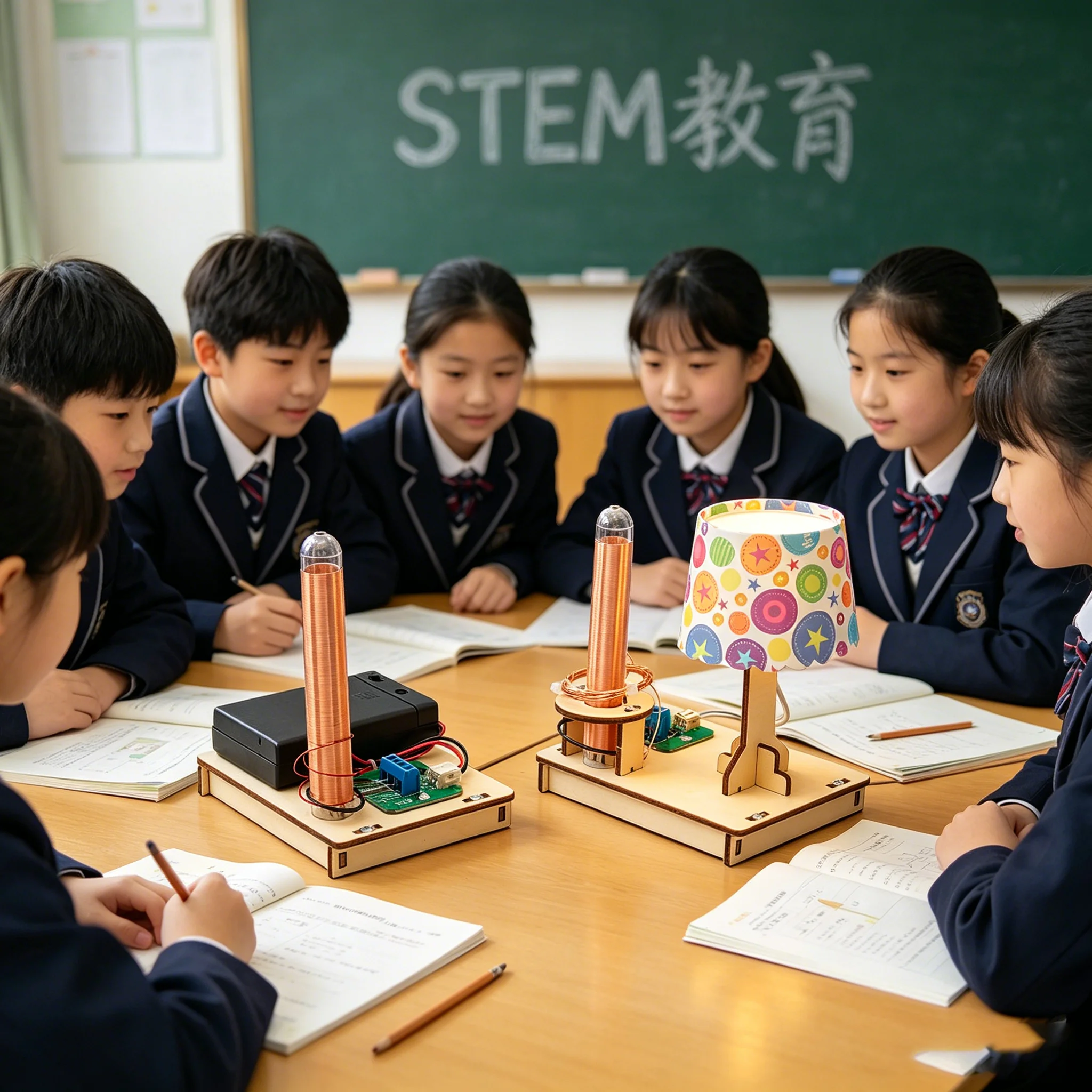 diy-ワイヤレス電力伝送キット科学実験-stem-教育教材機器