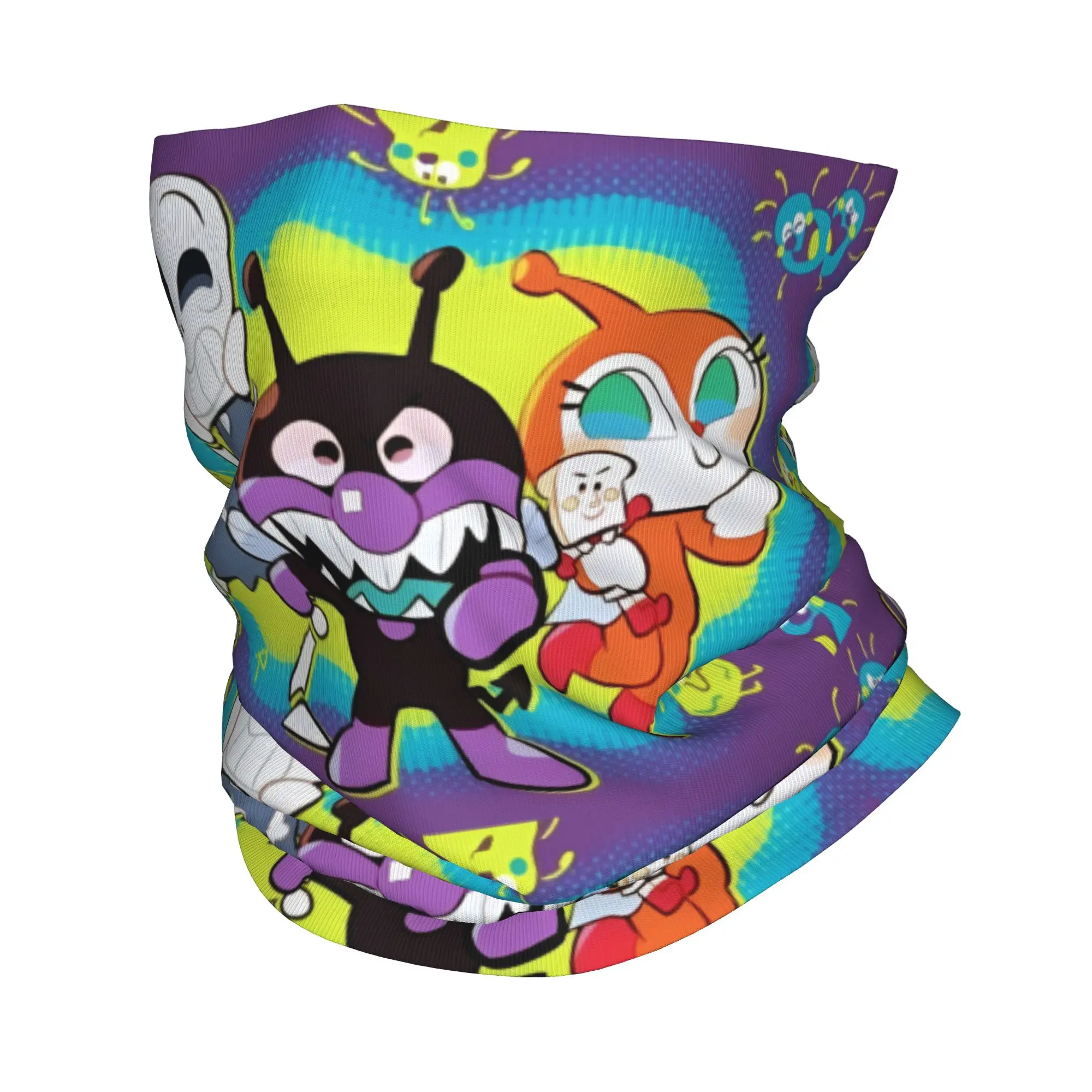 

Custom Anime Anpanmans Bandana Winter Neck Warmer Men Windproof Wrap Face Scarf for Ski Gaiter Headband