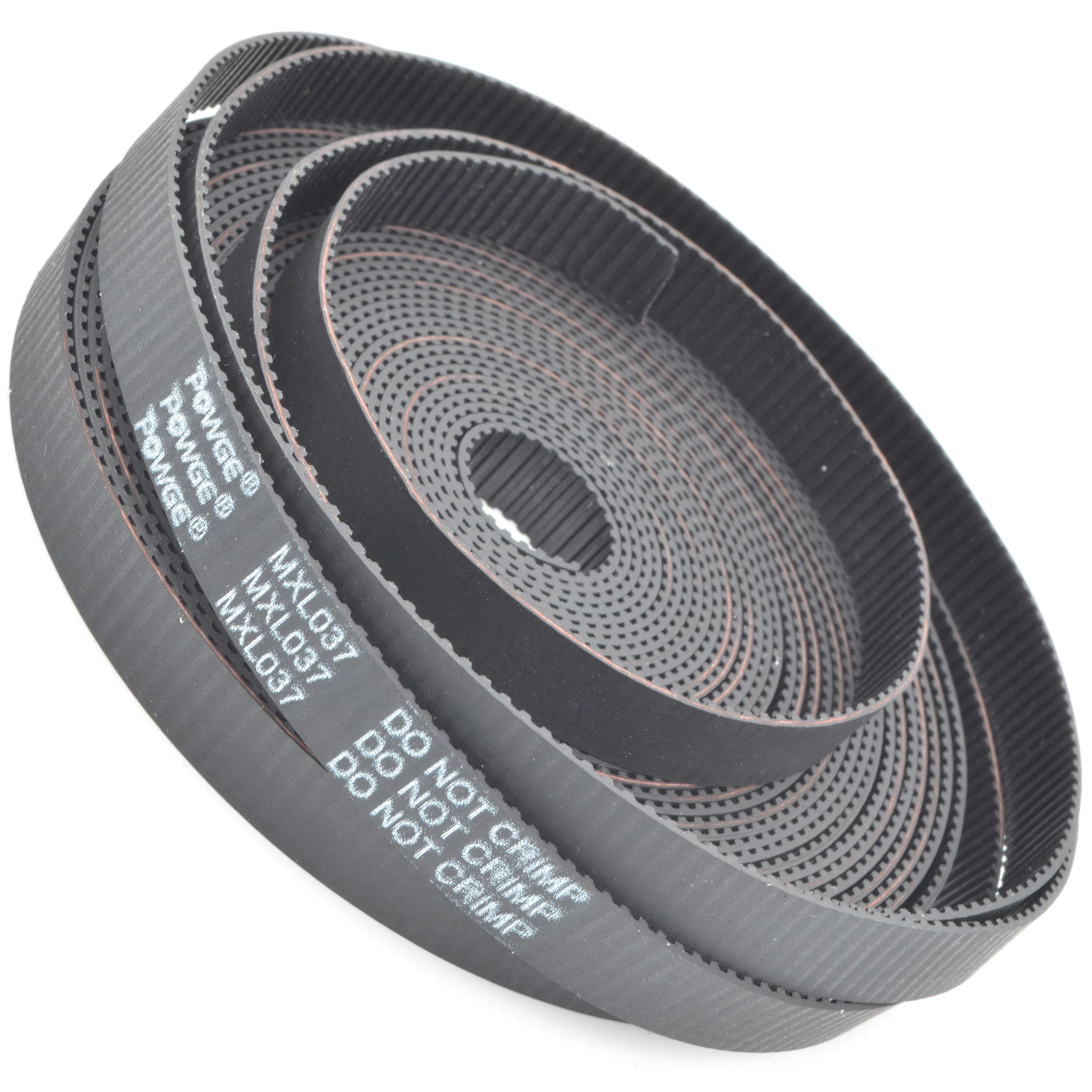 POWGE Trapezoidal Rubber MXL Open Timing belt Width 3-15mm Pitch 2.032mm Neoprene fiberglass PU Polyurethane Steel MXL Pulleys