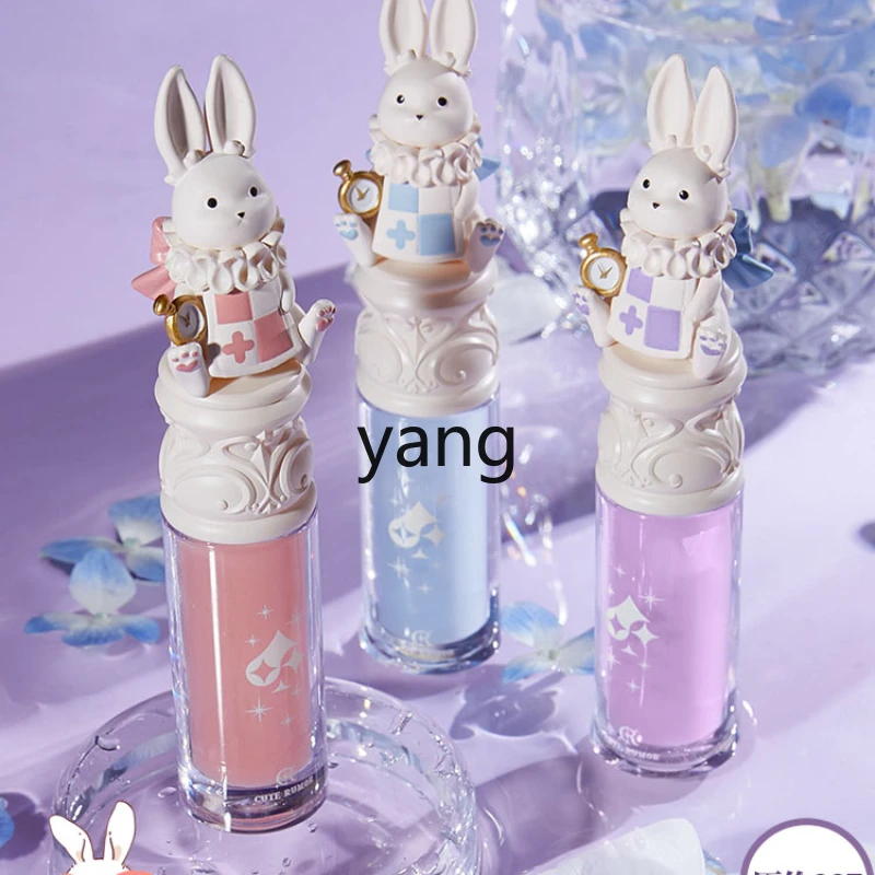 LMM Rabbit Lip Lacquer Water Light Lipstick Glass Lip Gloss Nourishing Moisturizing Stacked Coating