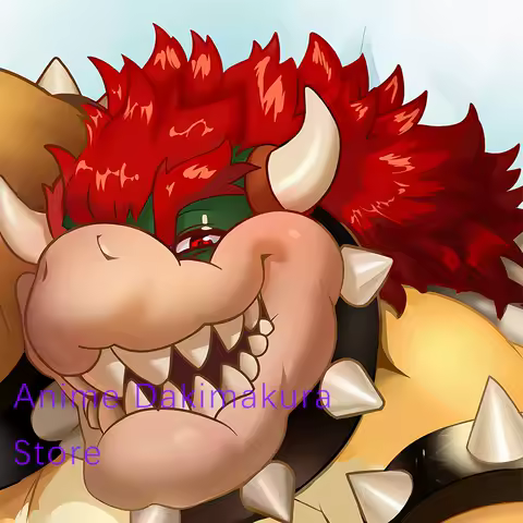 Dakimakura Cover Scalie Bowser Furry Anime Double-Sided Print Pillowcase Life-Size Body Pillow