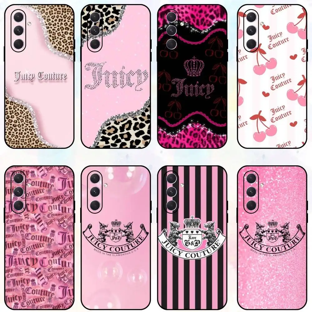 

J-Juicy Couture-S Phone Case For Samsung Galaxy A73,A72,A71,A70,A53,A52,A51,Others Soft Black Shell