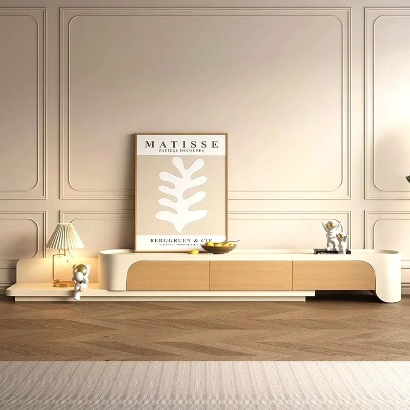 Altitude Partition Tv Cabinet Extendable Natural Lowboard Apartments Tv Cabinet Entertainment White Muebles Para Hogar Furniture