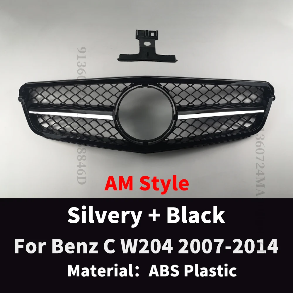 Perfekte Übereinstimmung Frontstoßstangengrill für Mercedes Benz C W204 C204 S204 2007–2014 C180 C200 C250 C300 AMG GT Diamond Tuning – Detail 8