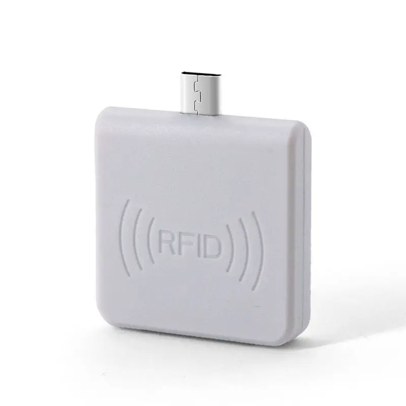 ABZZ-Animal 134.2Khz чип, микро-USB RFID ушная бирка FDX-A, B, считыватель идентификаторов животных с функцией OTG для крупного рогатого скота, белый.