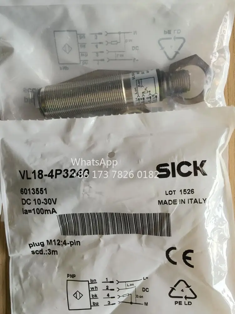 

New Original SICK Photoelectric Sensor VL18-4P3240 6013551