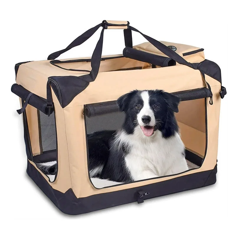 

Car dog cage in large kennel outing portable folding pet bag handheld