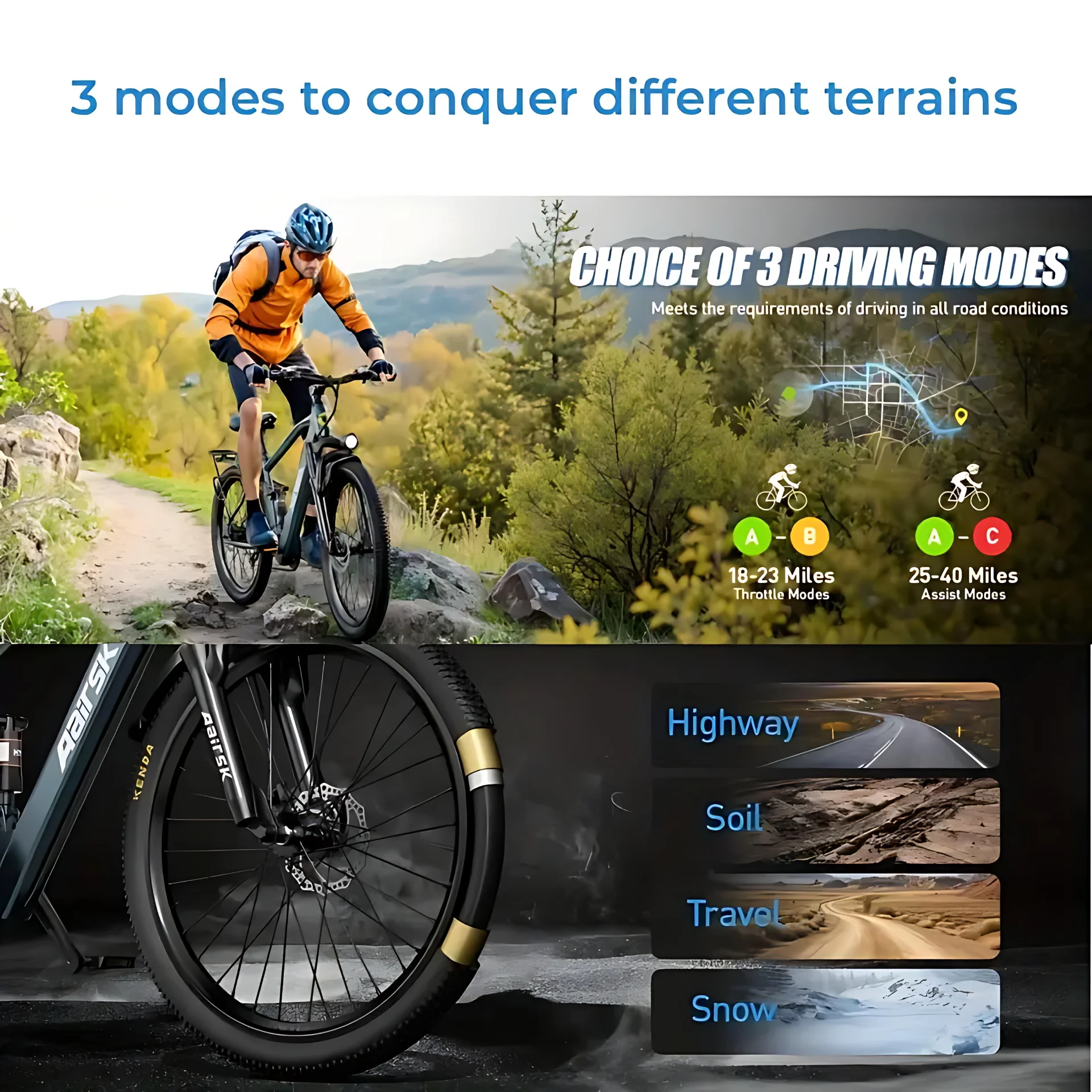 دراجة كهربائية للبالغين 750 وات 36V468Wh 26/24 بوصة إطارات دراجة كهربائية Shimano 21 سرعة City E Bikes دراجات جبلية e