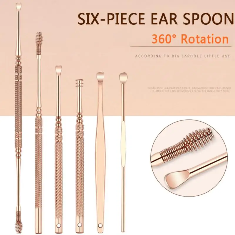 Ear Wax Remover Ear Cleaning Kit Ear Pick Earpick Ear Cleaner Spoon Care Ear Clean Tool For Baby Adults Ear Care Set