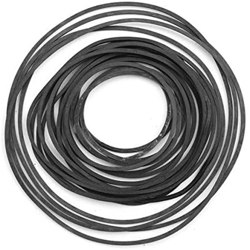 20Pcs 40-65/75-100/110-145mm Mix Cassette Tape Machine Square Belt Universal Repair Belt Square Cross-Section1.5mm