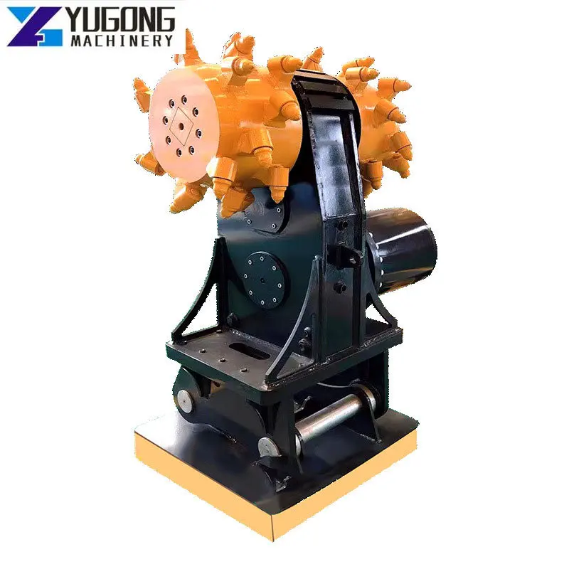 YG Excavator Rotary Drum Cutter Machine For Concrete Excavator Parts Hydraulic Demolition Rotary Chain Drum Cutter