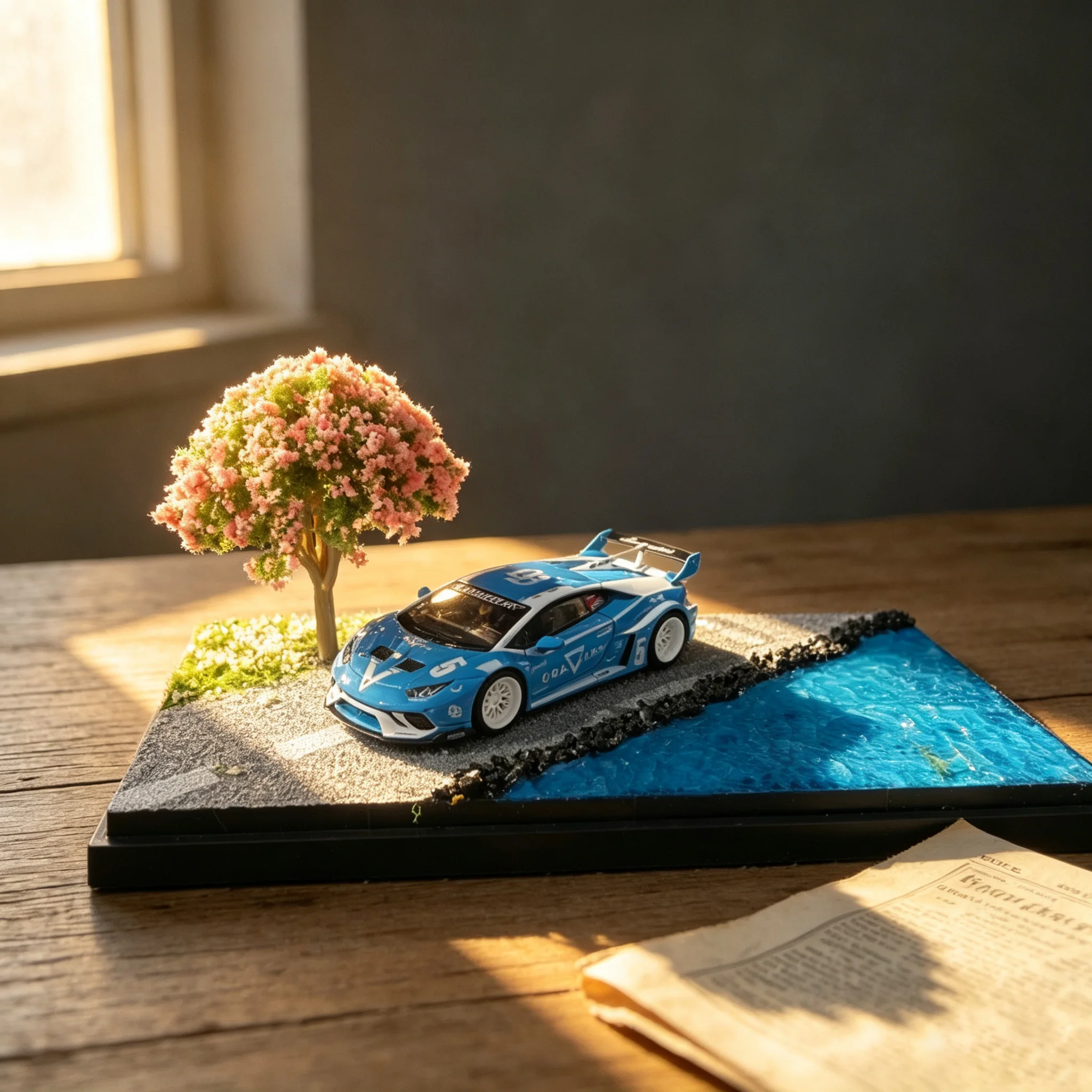 1:64 Seaside Cherry Blossom Ro - огляд і ціна Resin Art Tree