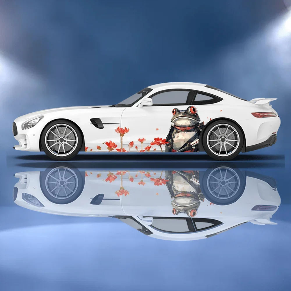 

Лягушка, меч, лепесток цветка, автомобильные виниловые наклейки, самоклеящаяся наклейка из ПВХ, подходит для грузовиков, внедорожников, украшения, автоаксессуары, подарок