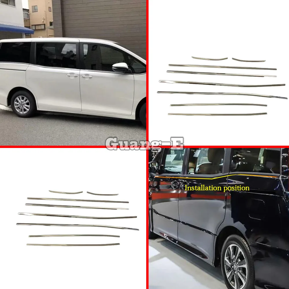 

Car Sticker Garnish Pillar Window Middle Strip Trim Frame Lamp For Toyota Noah Voxy 80 Series 2015 2016 2017 2018 2019 2020 2021