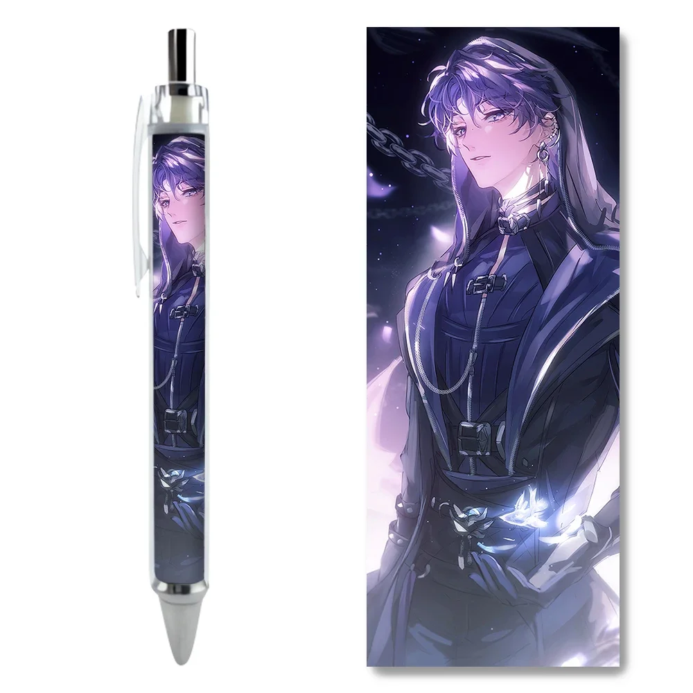 2/4PCS Qiyu Love and Deepspace Purple Series Gel Pens Luxury Aesthetic Stationery Exclusive Design Supplies Fantasy Figurines