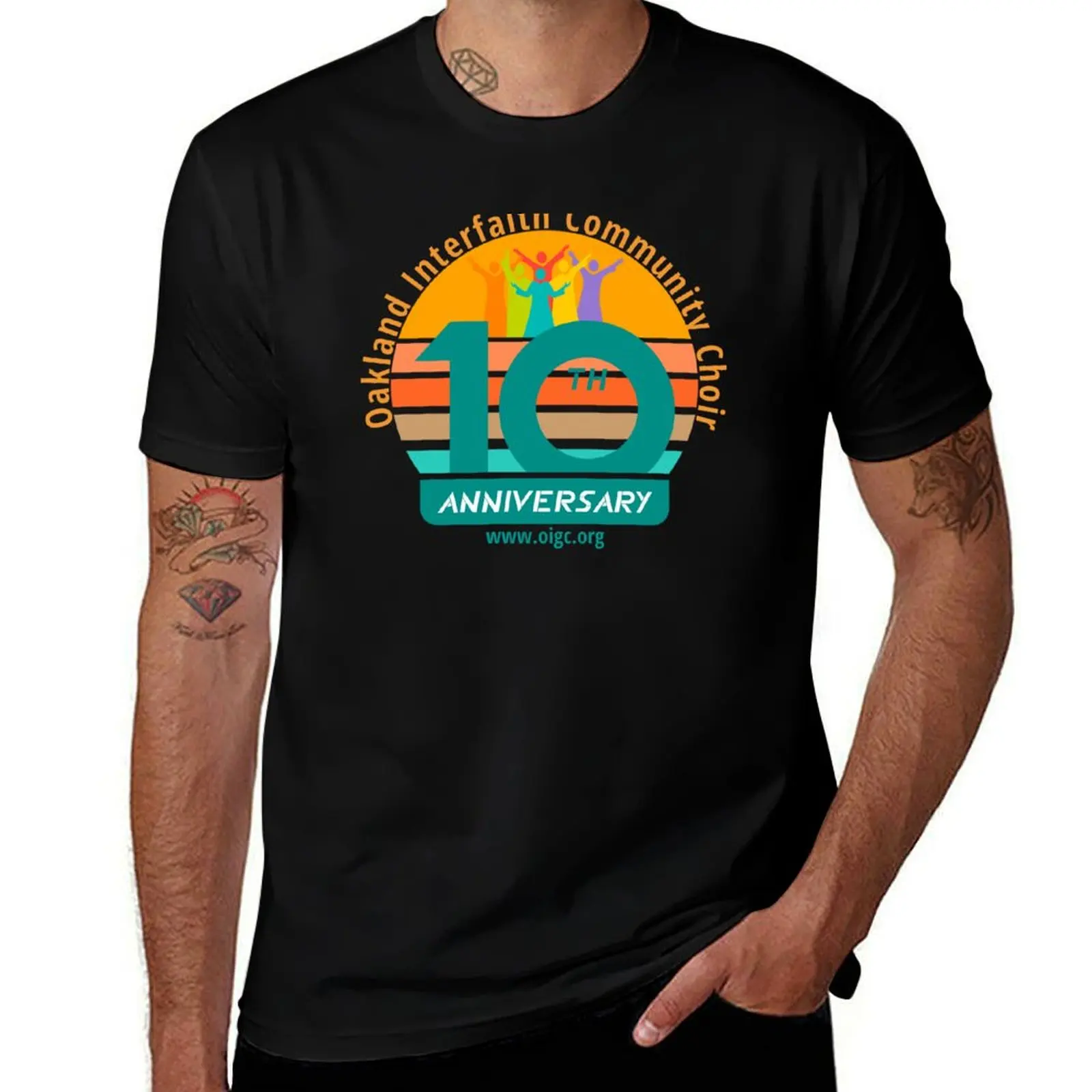 

OICC 10th Anniversary T-Shirt funny costumes summer tops vintage graphic tee cotton t shirt men
