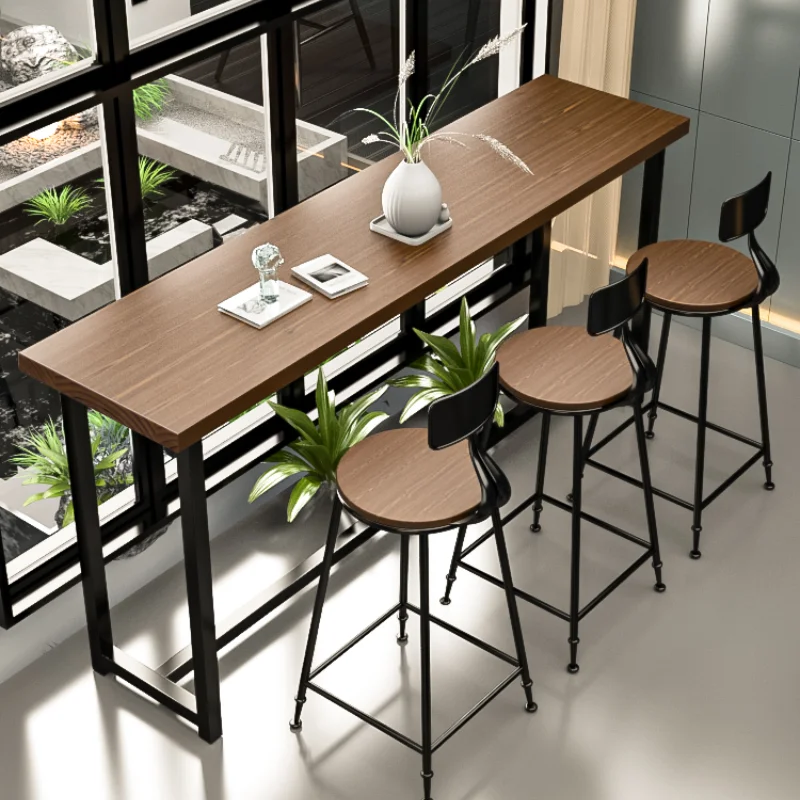 

Standing Table Bar Stools Kitchen Dj Booth Cocktail High Wooden Room Decor Bright Counter Cool Dining Tables Led Mesas Furniture