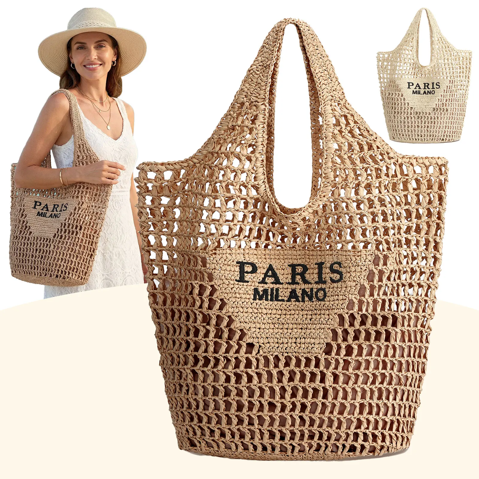 Women'S Bags Holiday - Strandtassen van stro voor vrouwen -