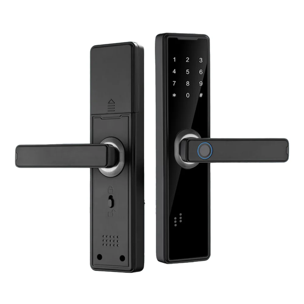 Phipulo Bluetooth Biometric Fingerprint Door Lock Smart Lock Tuya App Remote Unlocking Keyless Lock Electronic Door Lock