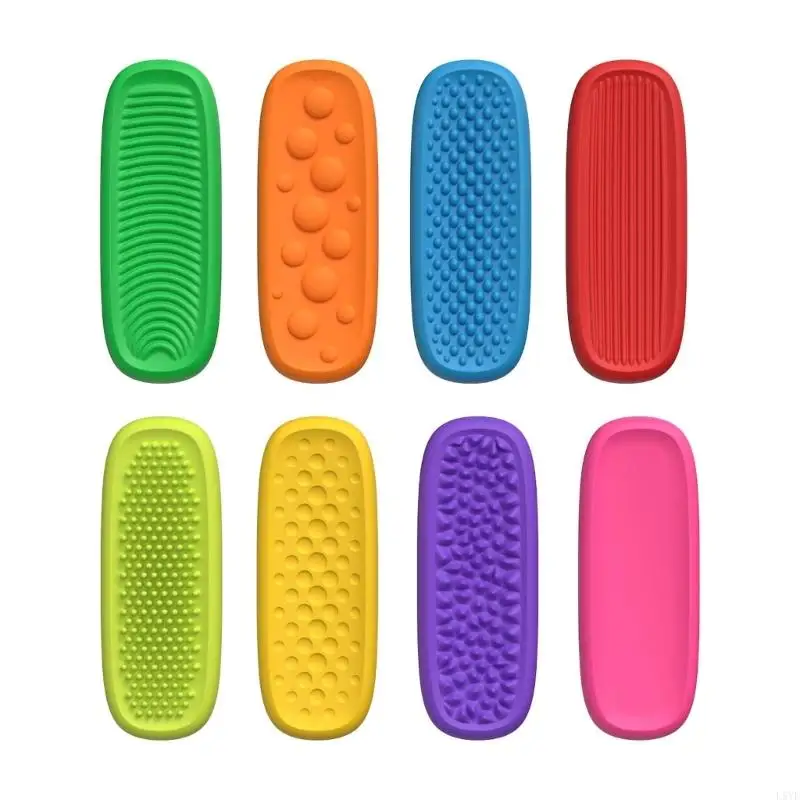 L5yf 8pieces silicone sensorial tato pedra tato brinquedo para sala aula escritório e uso doméstico