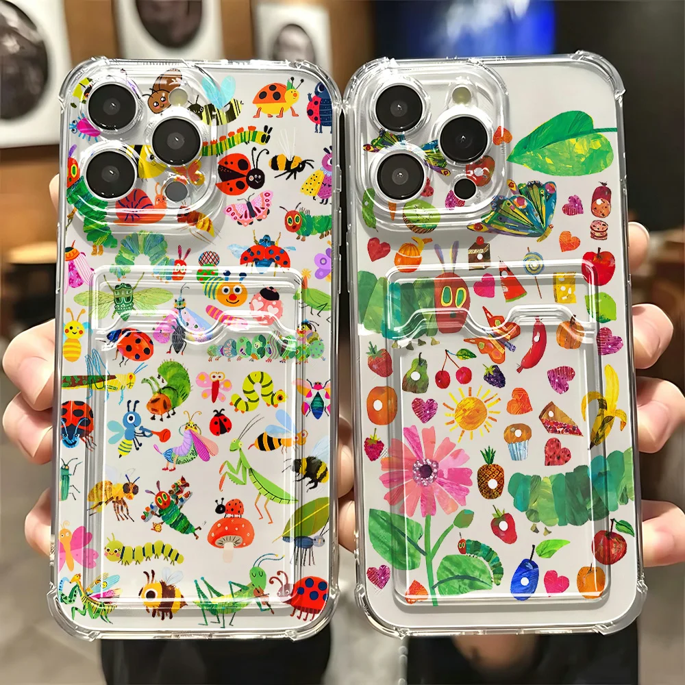 Funda Protectora con Diseño de Los Bichos Locos Muy Hambrientos para iPhone 17e 17 16e 16 15 14 13 12 11 Mini Pro Max X XR 7 8 Air Plus