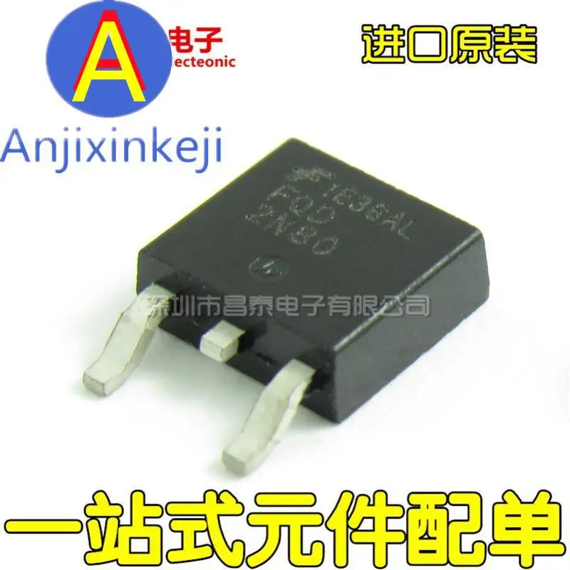 10pcs orginal new FQD2N80 2N80 FQD2N80TM TO-252 MOS FET