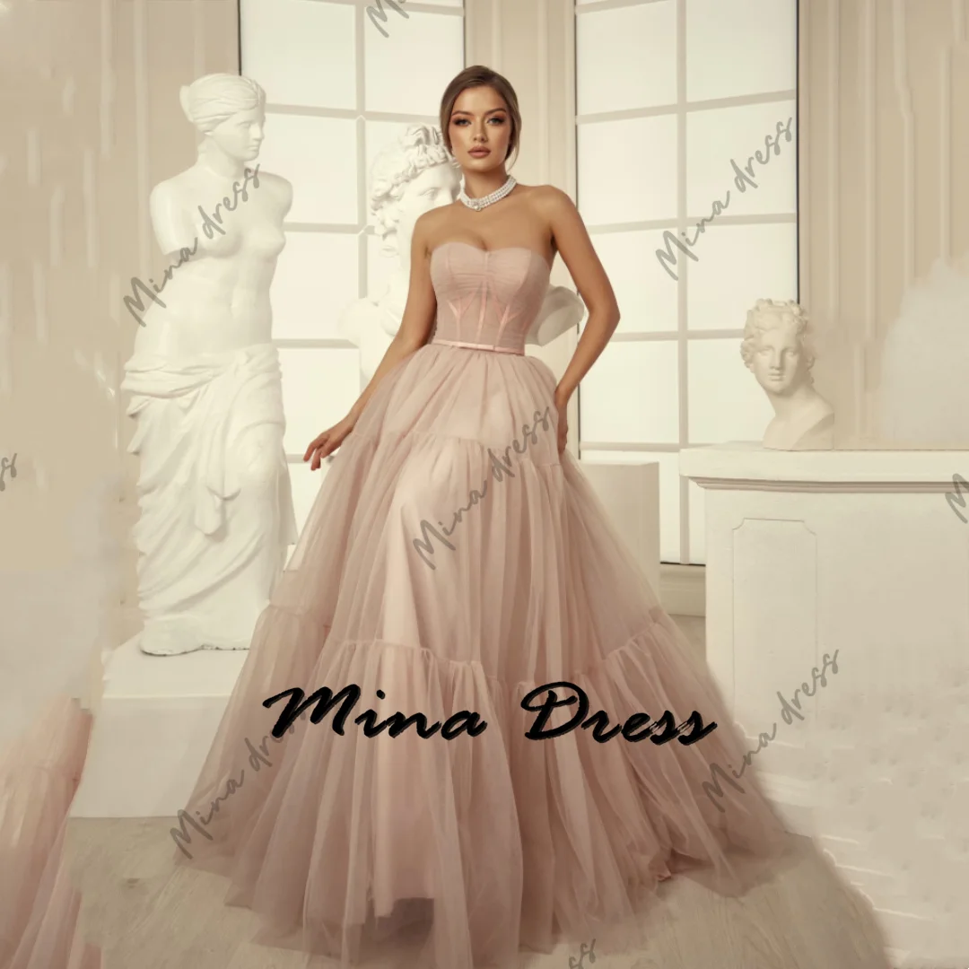 

Mina Customized Elegant Evening Dress for Women Luxury Prom Dress 2024 Take the Initiative Formal Wear Stacking Balls Casual