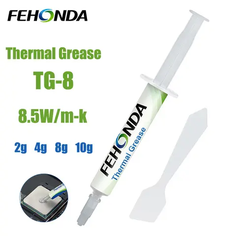 FEHONDA Grasso Termico 8.5W/m·K Ad Alta Conducibilità Termica CPU GPU Processore Dispositivo di Raffreddamento Grasso Termico Composto di Silicone per PC PS4