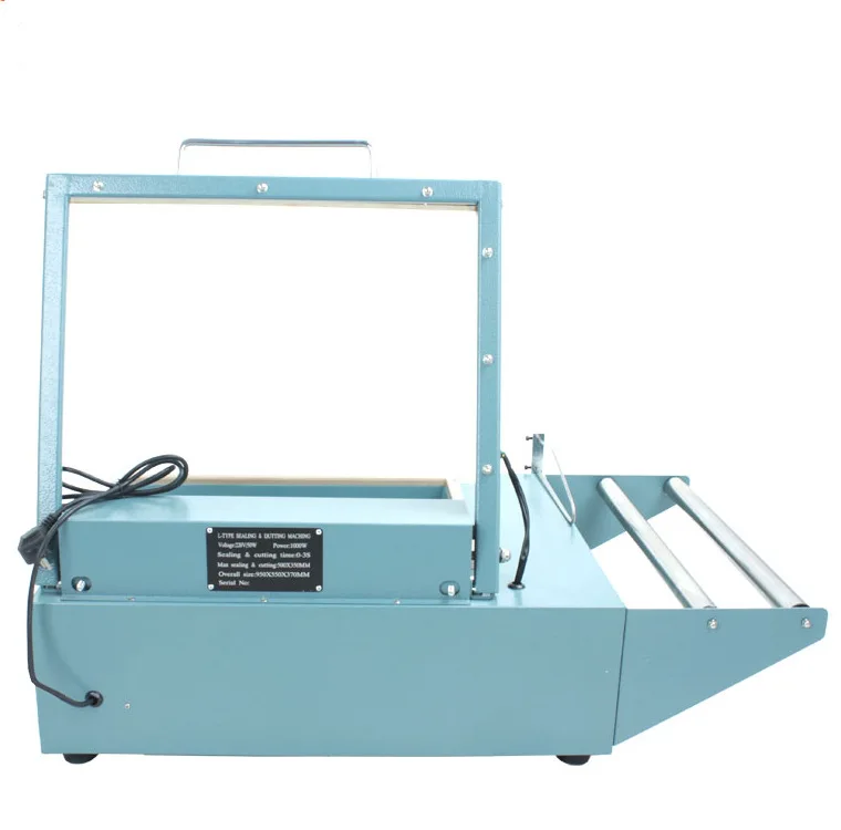 JYD سعر المصنع الشركة المصنعة FQL 380 الفولاذ المقاوم للصدأ دليل جديد L بار السدادة يتقلص التفاف آلة قطع التعبئة