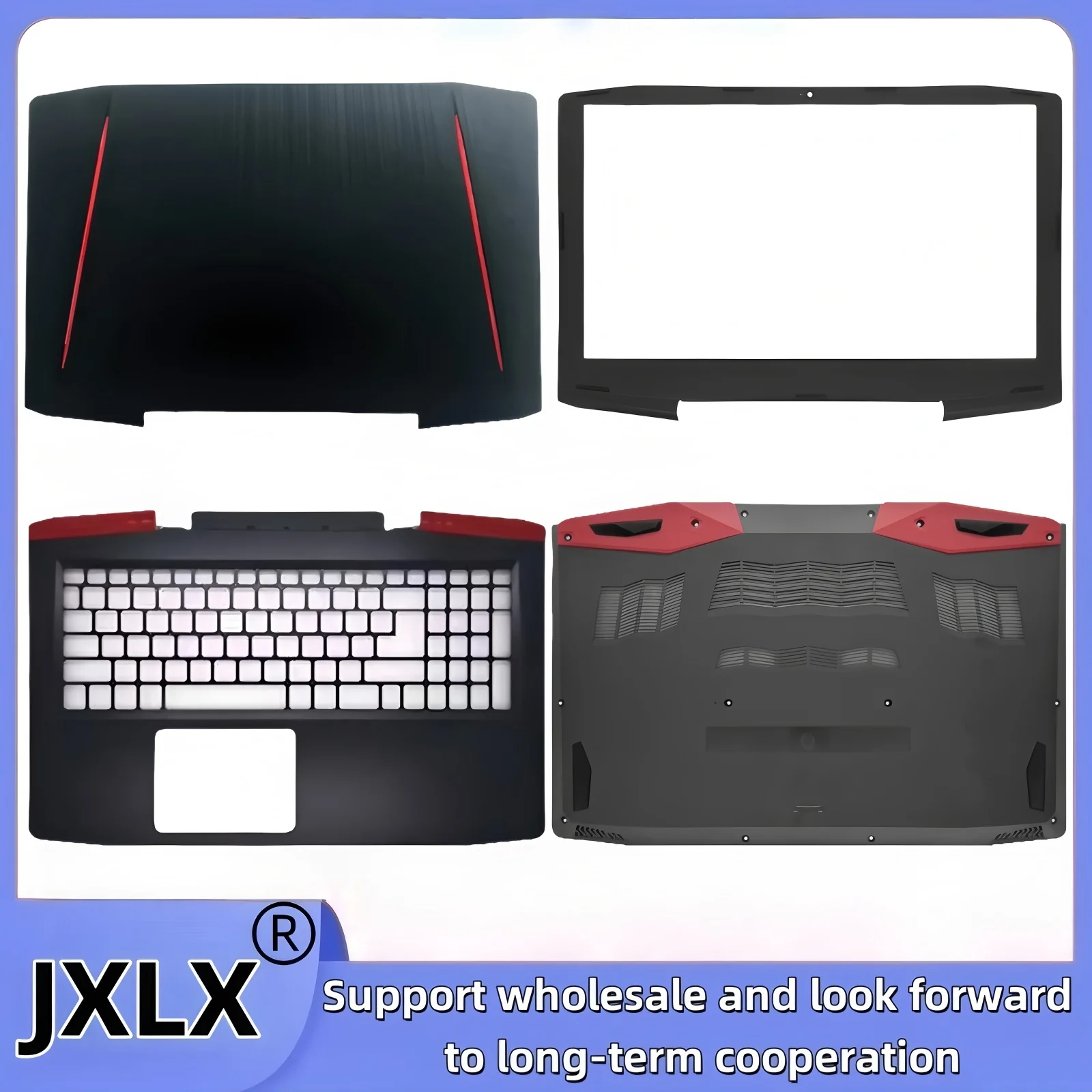 JXLX® New for Acer VX15 VX5-591G VX5-58AX N16C7 Laptop LCD Back Cover Top Case/Front Bezel Cover/Palmrest Cover/Bottom Base Cove