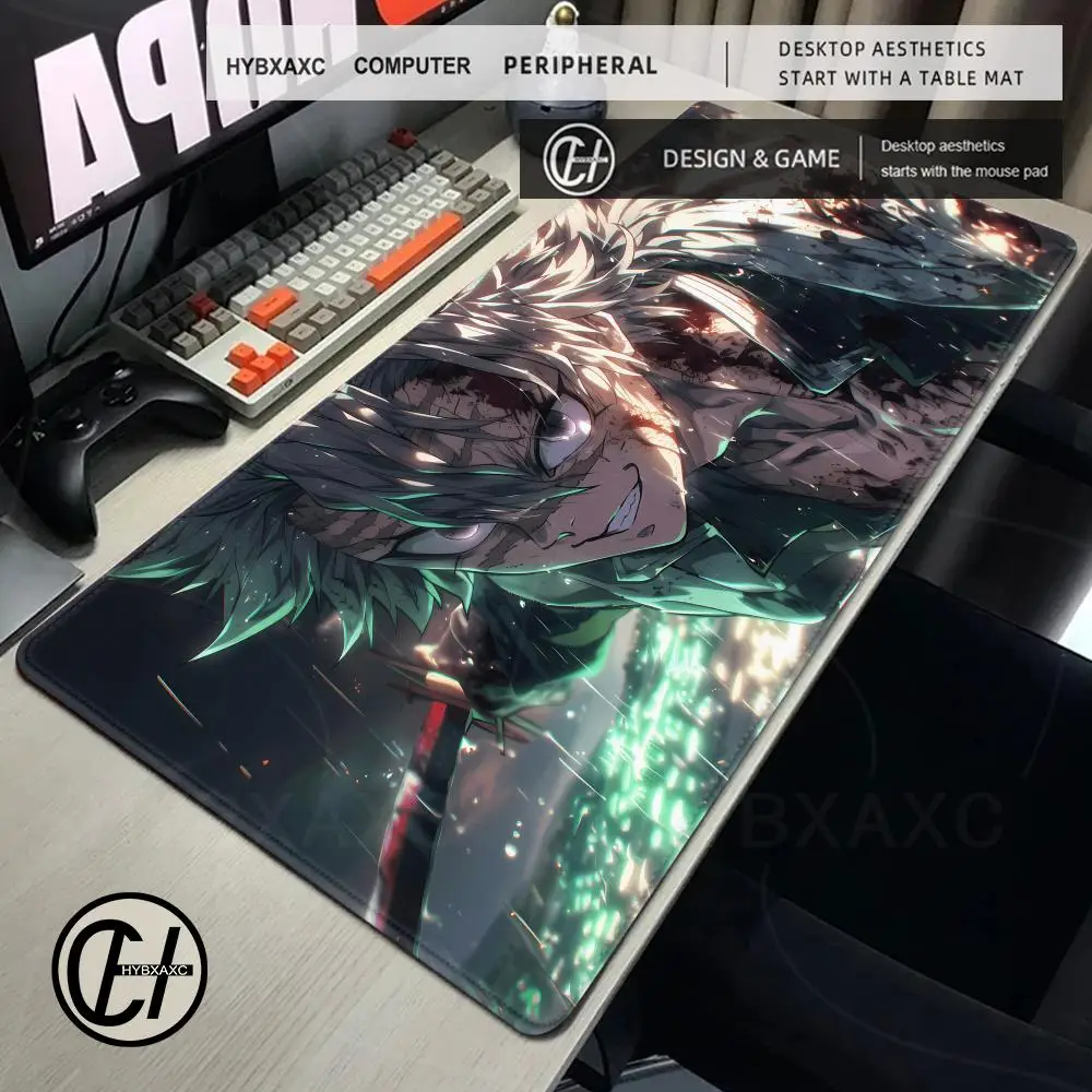 

Коврик для мыши японского аниме Shinazugawa Sanemi коврик для клавиатуры ноутбука черно-белый коврик для настольной мыши Managa коврик для мыши Demon Slayer игровой коврик для мыши