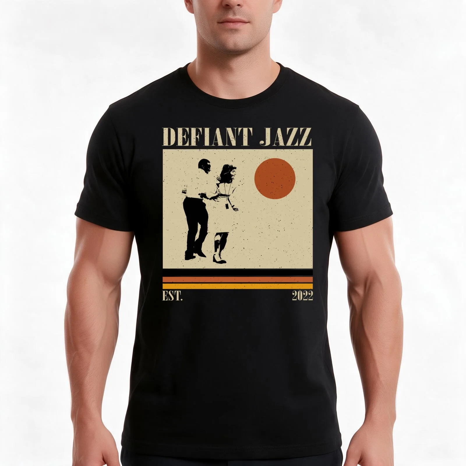 Defiant Jazz Severance Tv Series Retro T-Shirt, Summer Casual Cotton Tee, Oversized Streetwear Tops, Vintage Graphic Print
