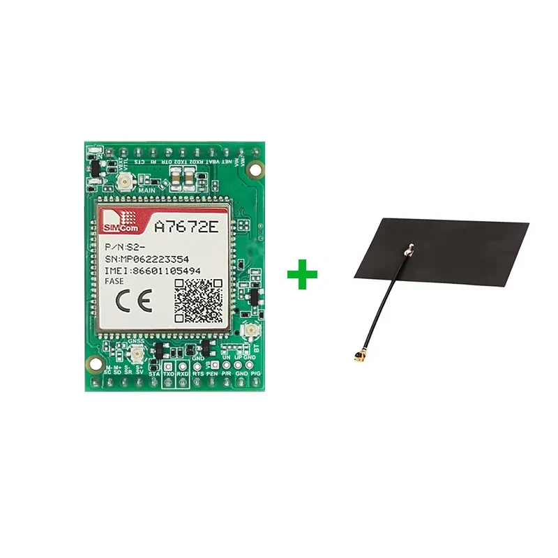 SIMCom A7672E FASE LTE Cat 1-Modul 4G-Kernplatine Entwicklungsplatine Unterstützung GPS A7672