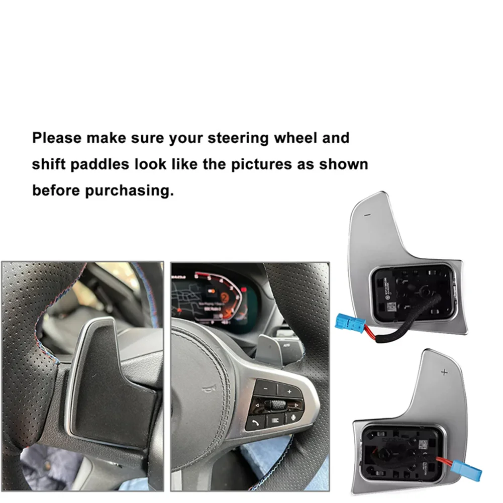 Car Steering Wheel Shift Paddle Extension For BMW 1 2 3 4 5 6 7 Series X3 X4 X5 X6 F40 F44 F97 G20 G21 G22 G30 G32 G06 etc.