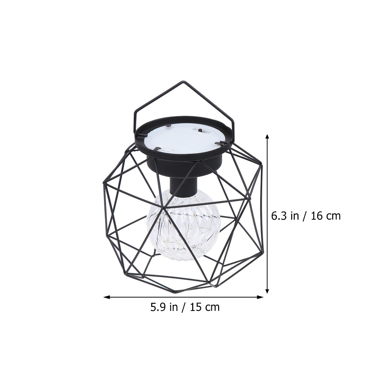 

Wrought Iron Lamp Metal Shade Cage Table Desk Bedside Light Industrial Decorative Pendant Rustic Farmhouse Style Warm Ambience