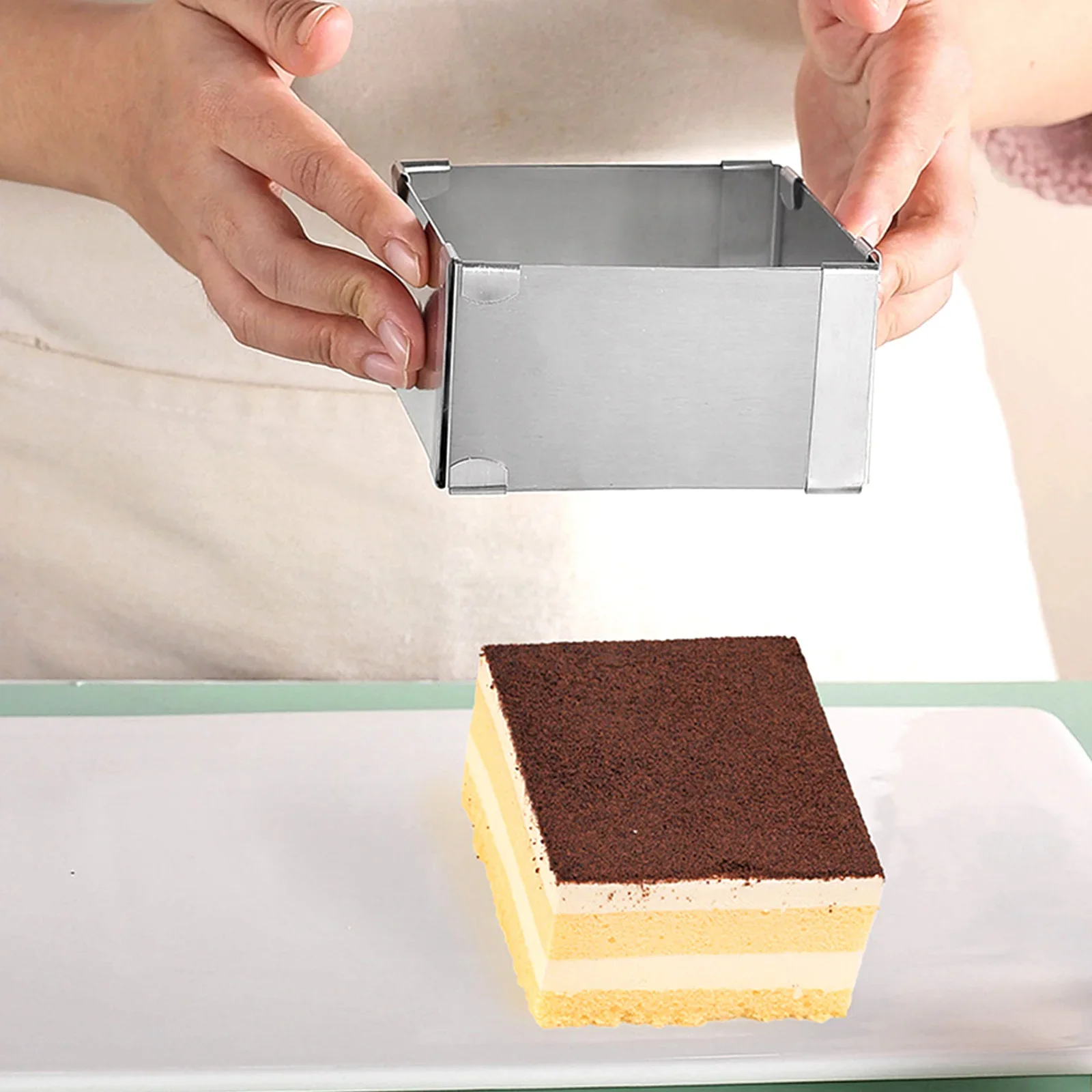Baking Classes Height 5cm Adjustable Mousse Ring Adjustable Sizes Corrosion-free Easy-to-clean High Temperature Resistant