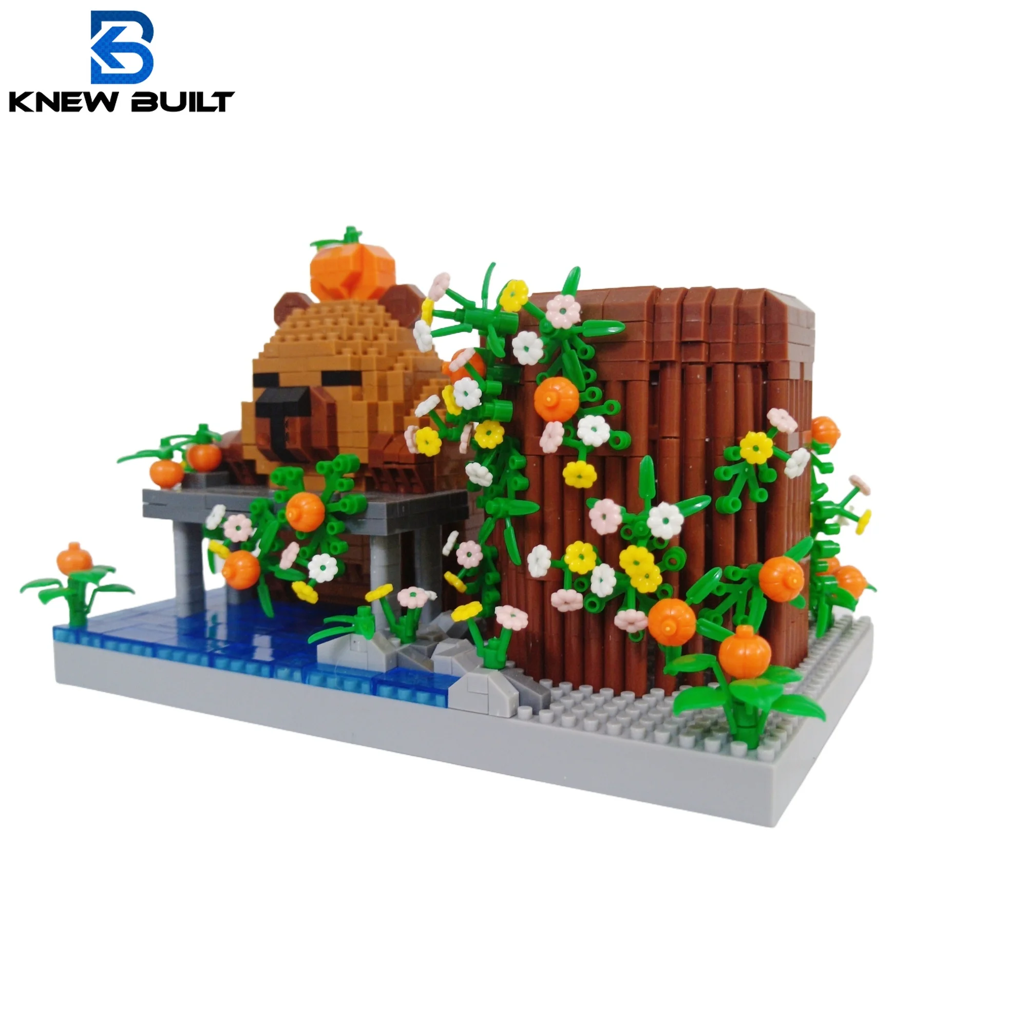 

Reading Cute Capybara Desktop Decor - Micro Mini Building Block Toy Pen Holder,Perfect as a Gift Representing Love for Learning