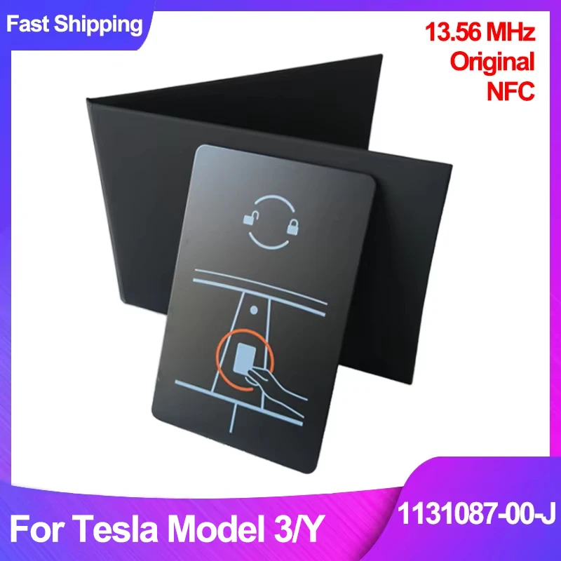 

Original 1131087-00-J Induction Smart Key Card For Tesla Model 3 Model Y Direct Programming Auto Remote Key Card Replacement