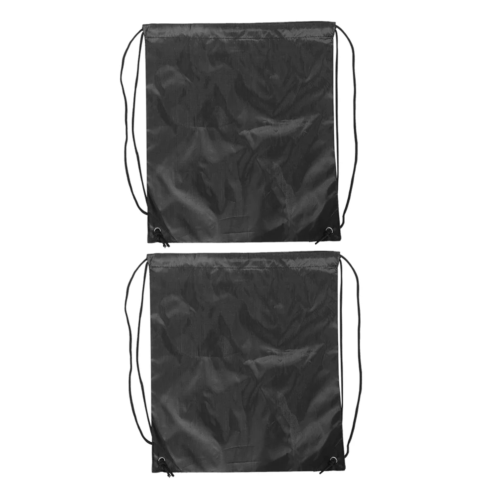 

2 Pcs Waterproof Backpack Cycling Storage Bag Motorcycle Handlebar Mini Drawstring Tool Bags Black Fitness