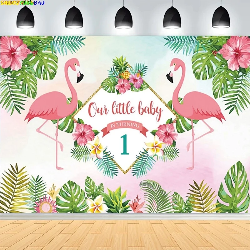 

Baby Shower Happy Birthday Party Photography Backdrops Newborn Kids Air Balloon Princess Tropical Jungle Photo Background BB-02