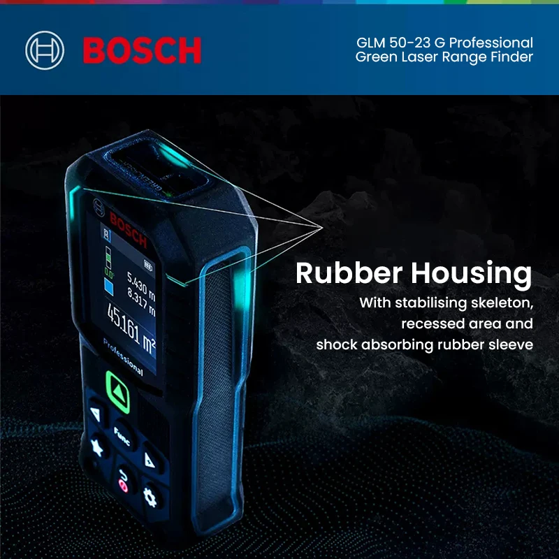 Bosch Green Laser Rangefinder GLM 50-27CG 50-23G High-Precision Measure Tool Laser Distance Meter Bluetooth Laser Tape Measure