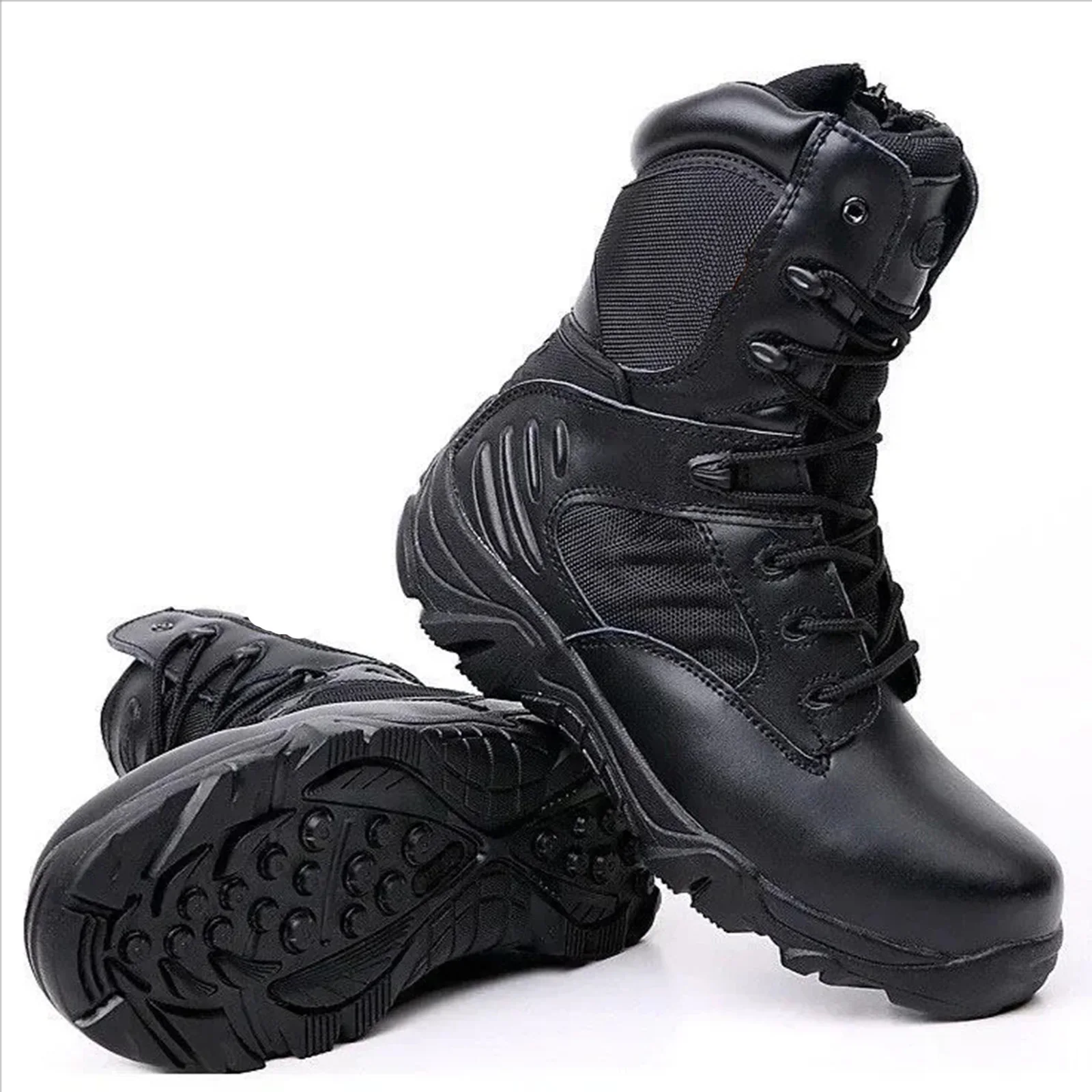 Tactical Male Boots Outdoors Climbing Special Force Leather Waterproof Desert Combat Work Shoes