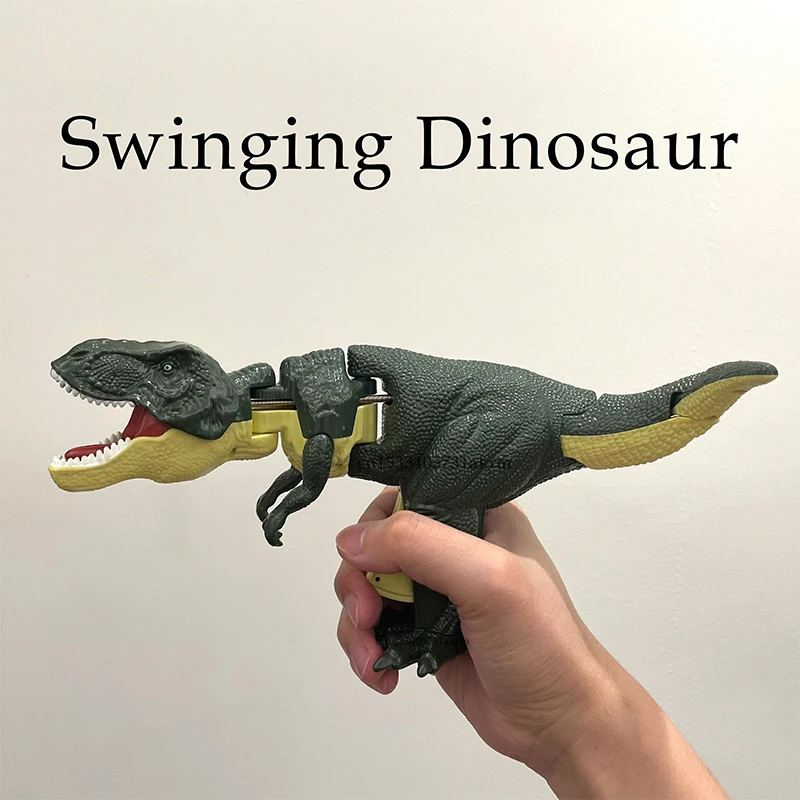 Children Decompression Dinosaur Toy Creative Hand-operated Telescopic Spring Swing Dinosaur Fidget Toys Christmas Gifts for Kids