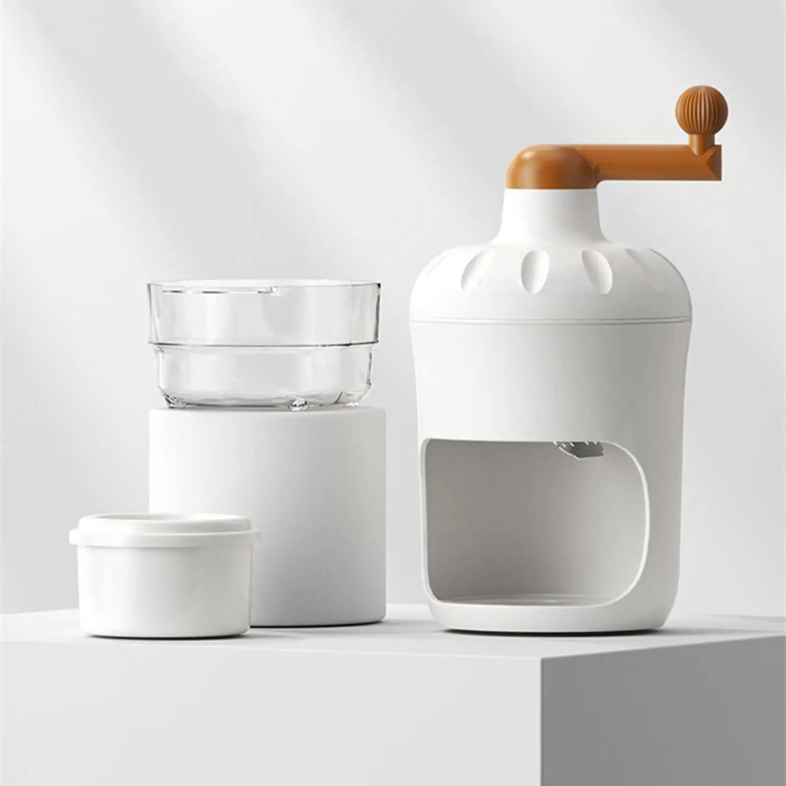 Mini Hand Crank Ice Crusher Ice Shaver Shaved Ice Machine Convenient DIY Fun