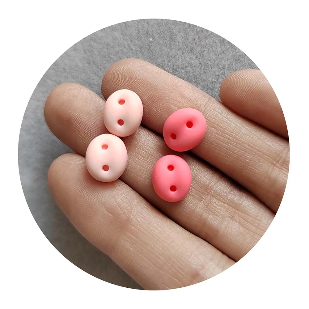 

Cute Mini Cartoon Pig Nose Flat Back Resin Cabochons Scrapbooking DIY Jewelry Craft Decoration Accessories