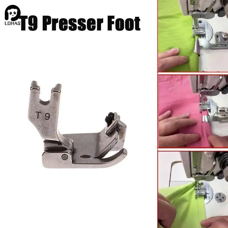 1PC Multifunctional #T9 Adjustable Presser Foot Edge Guide Hemmer Foot For Industrial Lockstitch Sewing Machine Accessories T9