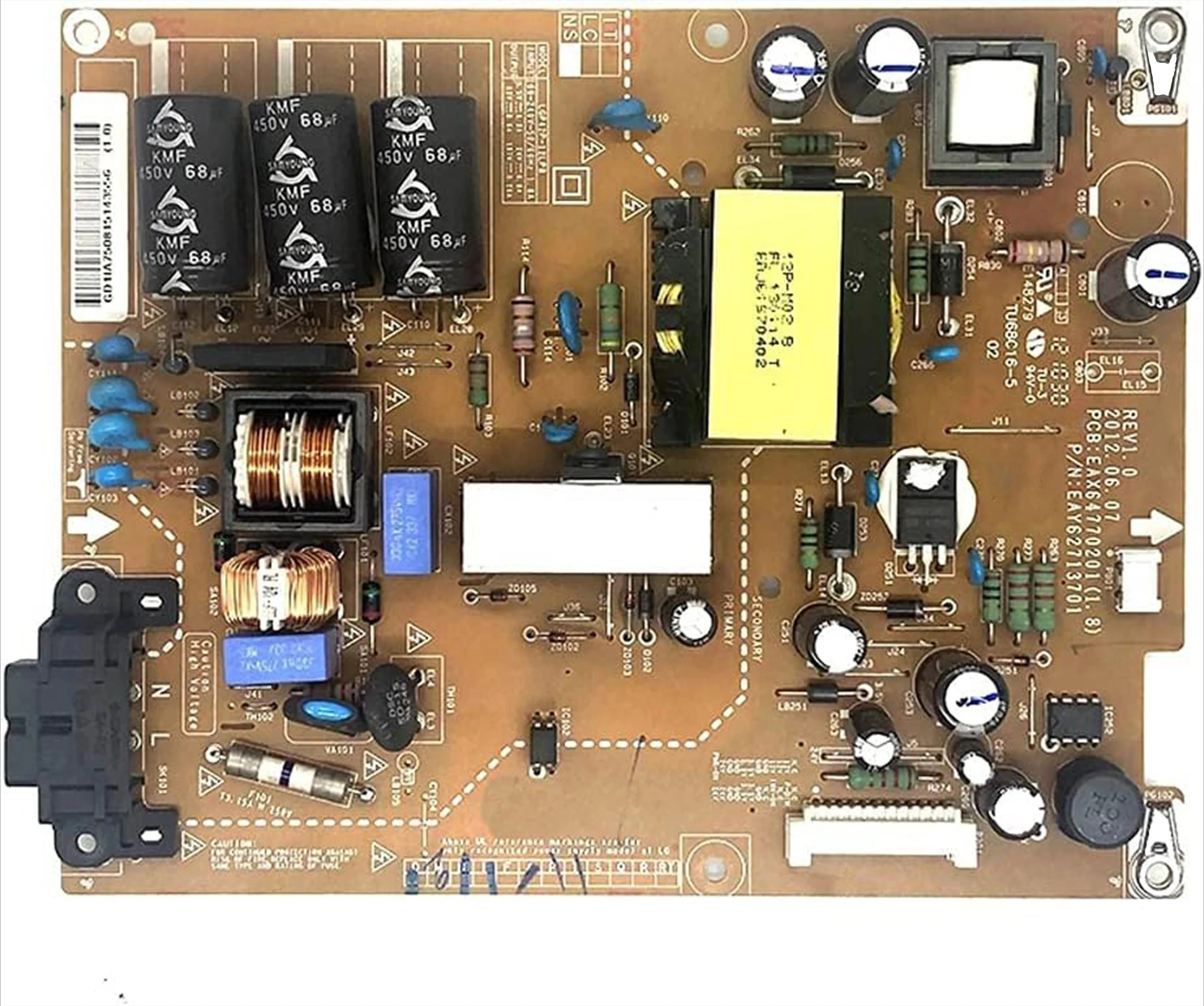 

Оригинальная плата питания EAX64770201 (1,8) EAY62713701 LGP42P-12LPB для телевизора 42LM3450 42LM3150 42LS3150 42LS3450 42LS31 5H